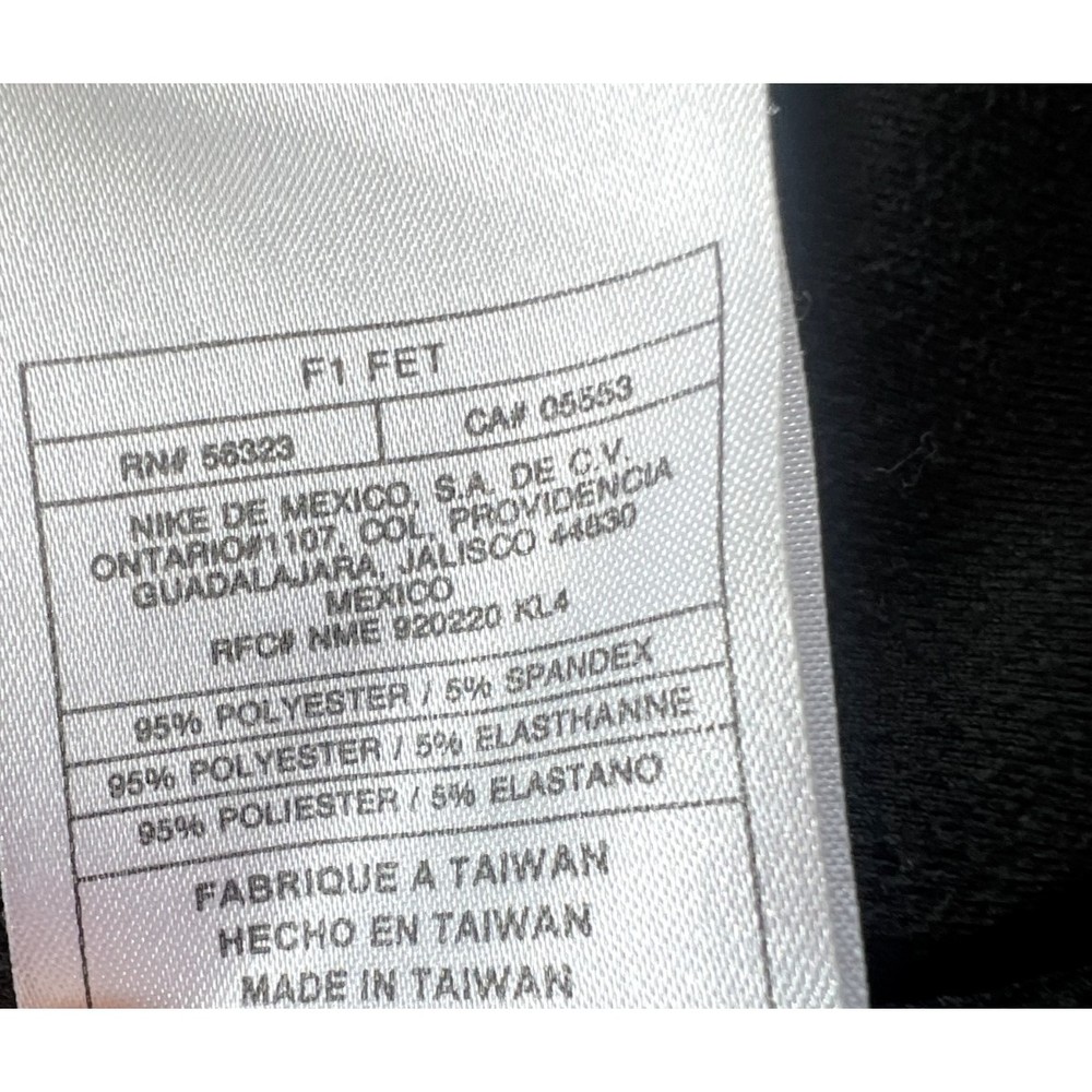 Nike‎ Pullover Womens M Vintage y2k Fleece Sweatshirt Black Pocket Therma Fit - Picture 4 of 12